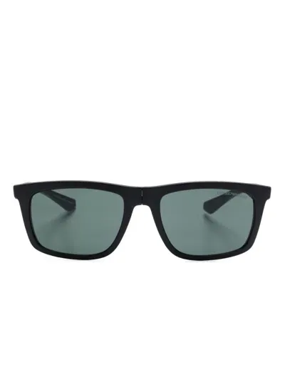 Emporio Armani Clip-on Glasses In Black