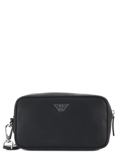 Emporio Armani Clutch Bag In Black