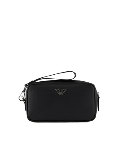 Emporio Armani Clutch Bag In Black