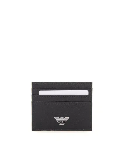 Emporio Armani Credit Card Holder In Black