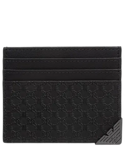 Emporio Armani Credit Card Holder In Black