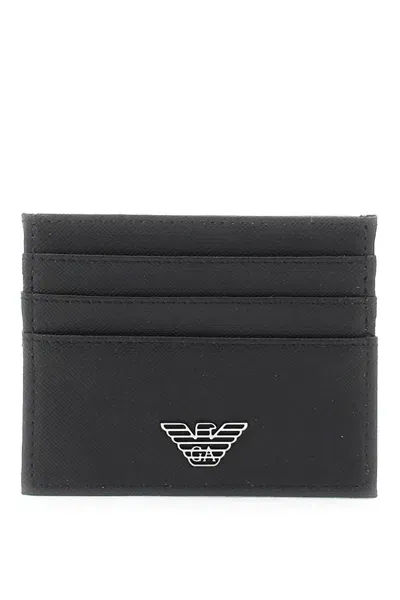 Emporio Armani Eagle Cardholder In Black