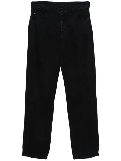 Emporio Armani Asv J04 Straight Trousers In Blue