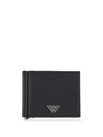 Emporio Armani Man`s Wallet Accessories In Black