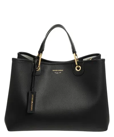 Emporio Armani Myea Medium Medium Tote Bag In Black