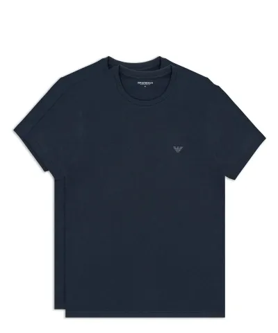 Emporio Armani Underwear T-shirt In Blu Navy Aquila