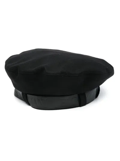 Emporio Armani Wool Bascque Hat In Black