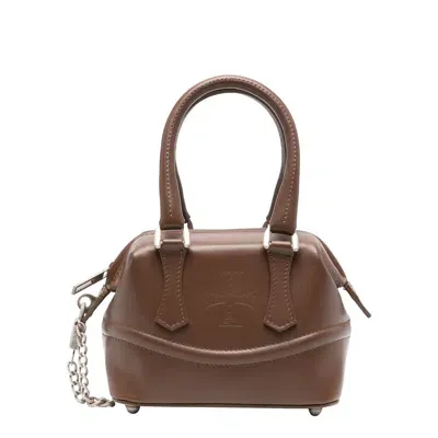 Enfants Riches Deprimes Mini Leather Tote Bag In Brown