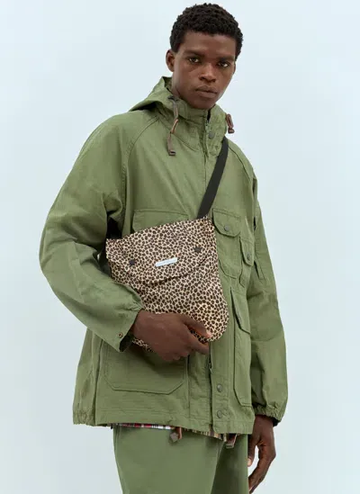 Engineered Garments Leopard Print Shoulder Bag In Neutral