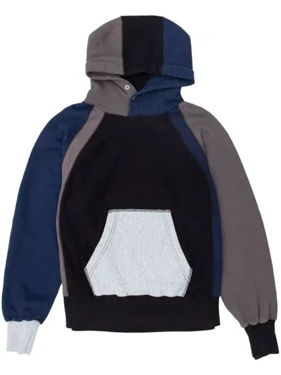 Engineered Garments Raglan-sleeve Hoodie In Black