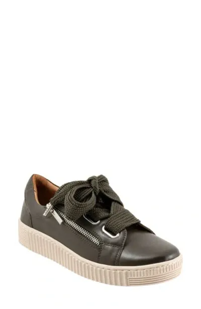 Eos Footwear Jovi Sneaker In Dark Olive