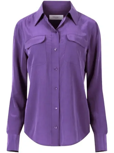 Equipment Camicia Slim Signature In Purple