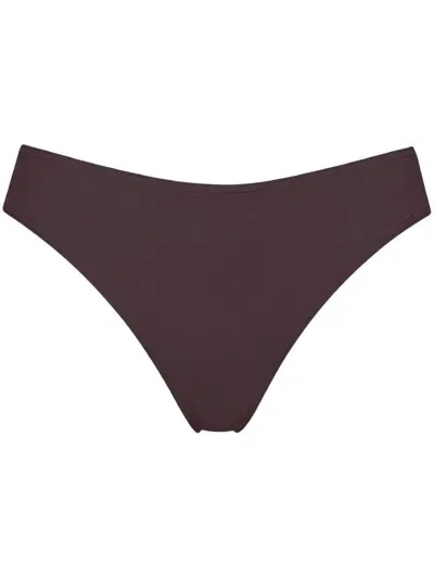 Eres Coulisses High-waisted Bikini Briefs In Brown