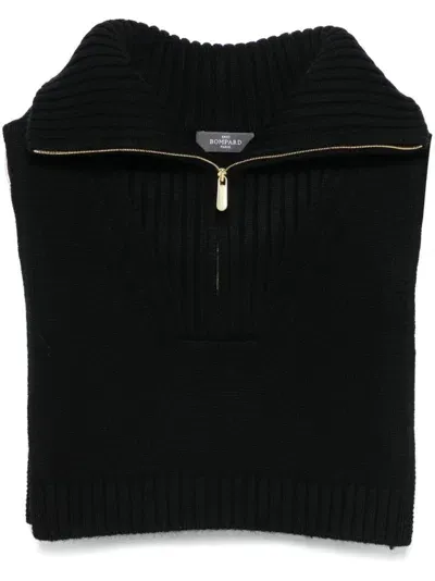 Eric Bompard Cashmere Bib In Black