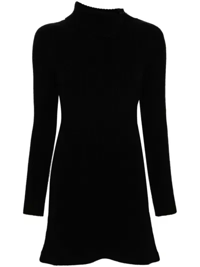 Eric Bompard Cashmere Mini Dress In Black