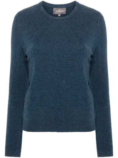 Eric Bompard Classic Crew-neck Sweater In Blue