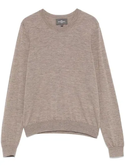 Eric Bompard Extrafine Round-neck Sweater In Neutrals