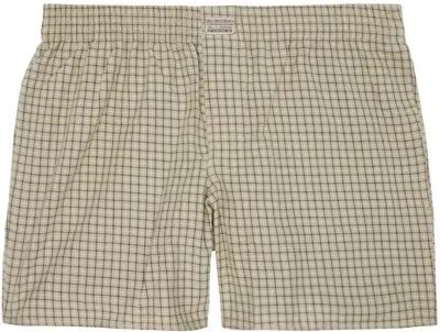 Erl Beige Plaid Boxers