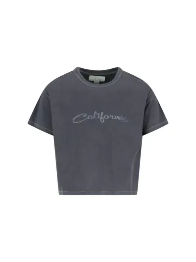 Erl 'california' Printed T-shirt In Black