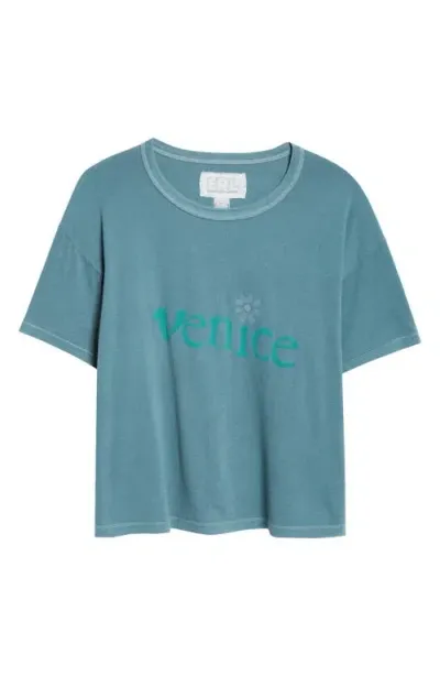 Erl Gender Inclusive Venice Graphic T-shirt In Jade Green