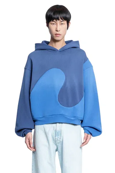 Erl Man Blue Sweatshirts