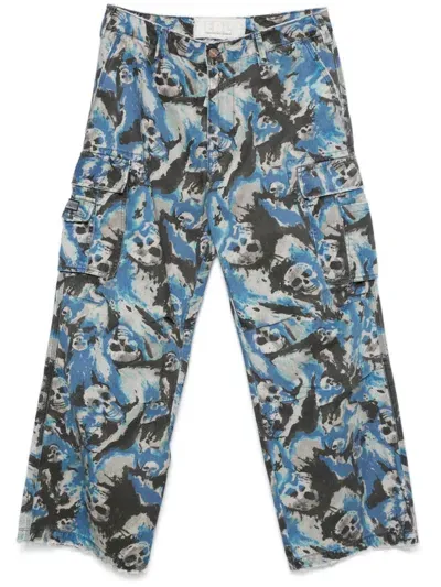 Erl Skull-print Trousers In Skull Print