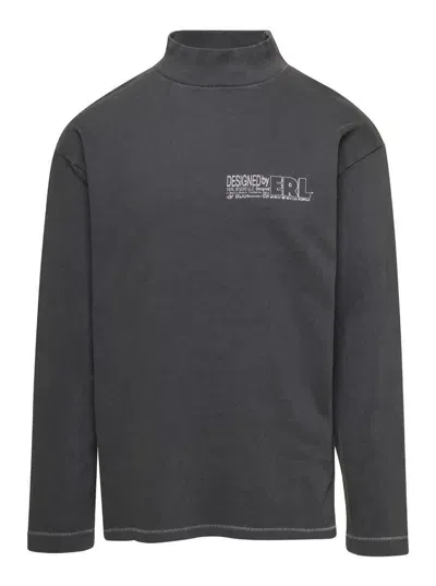 Erl Unisex Make Believe  Longsleeve Tshirt Knit In Grey