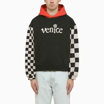 Erl Venice Black/white Hoodie