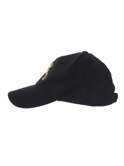 Ermanno Firenze Baseball Cap In Black