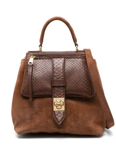 Ermanno Scervino Flap Shoulder Bag In Brown