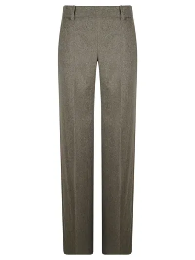 Ermanno Scervino Straight Fitted Trousers In Green