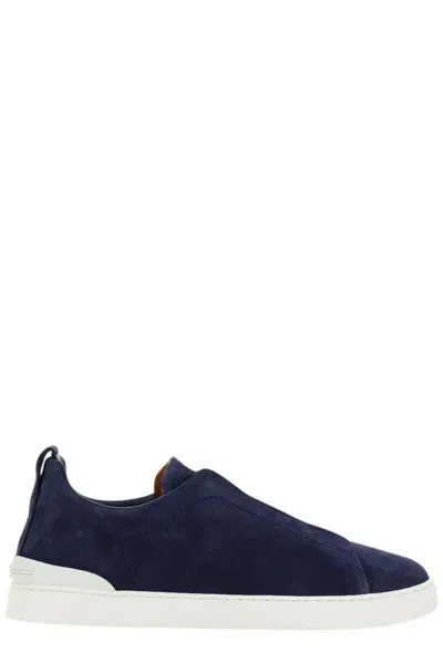 Ermenegildo Zegna Zegna Triple Stitch Trainers In Blue