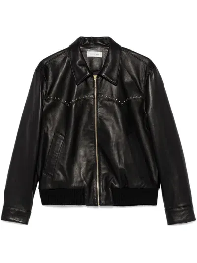 Ernest W Baker Leather Jacket In Black