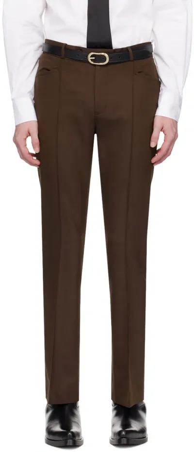 Ernest W Baker Brown Flared Trousers