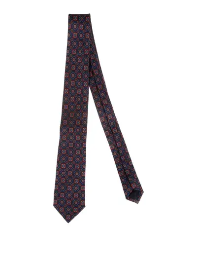 Errico Formicola Silk Tie In Multicolour