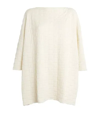 Eskandar Cashmere Boat-neck Sweater In White