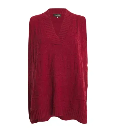 Eskandar Cashmere Sweater Vest In Red