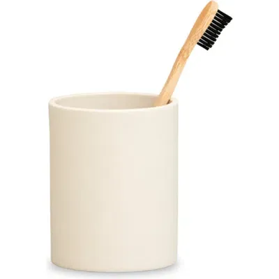 Esko Sabia Toothbrush Holder Reusable Tumbler Vanity Bathroom Accessories, 8.5cm X 10.5cm In Neutral