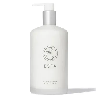 Espa Bergamot And Jasmine Hand Lotion Glass Bottle 400ml Refillable In White