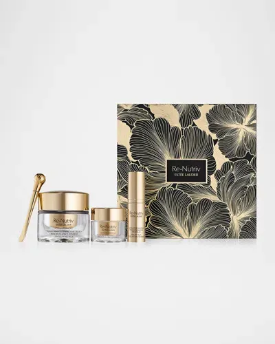 Estée Lauder Limited Edition Re-nutriv Revitalize & Refresh Eyes Ritual Skincare Set In Gold