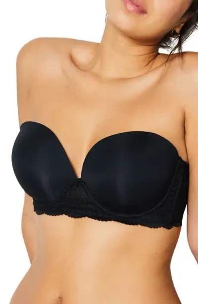 Etam Idole Underwire Bandeau Bra In Black