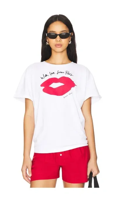 Etre Cecile With Love From Paris Oversized Tshirt In White