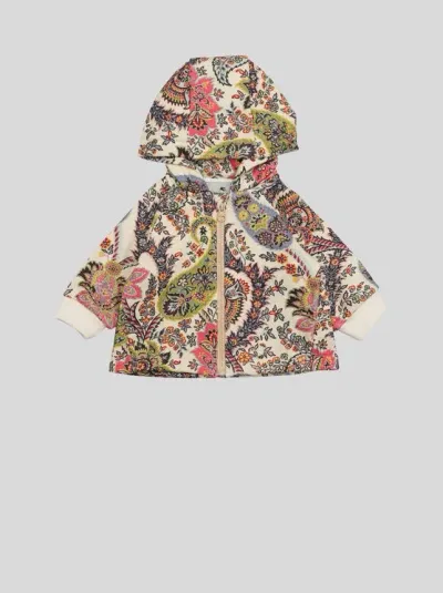 Etro Kids' Hooded Sweatshirt For Babies In Multi