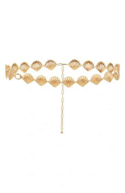 Ettika Scallop Shell Body Chain In Gold