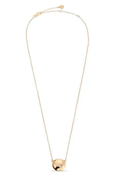 Ettika Skipping Stone Pendant Necklace In Gold