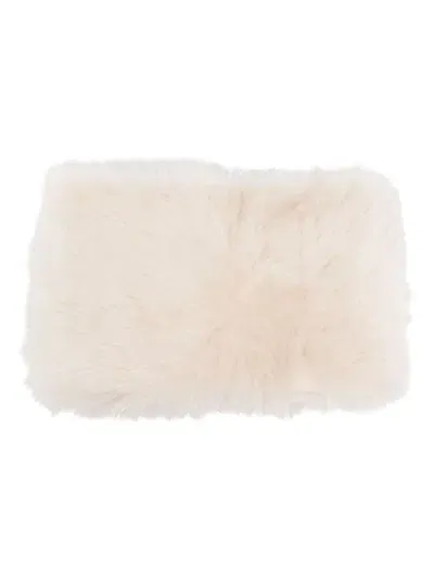 Fabiana Filippi Faux Fur Scarf In White