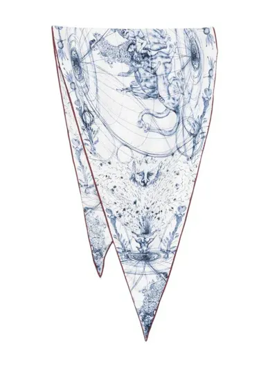 Fabiana Filippi Illustration-print Scarf In White