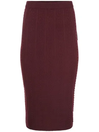 Fabiana Filippi Pencil Skirt In Red