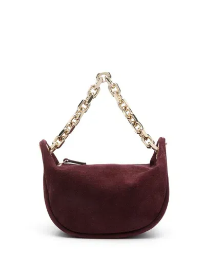 Fabiana Filippi Suede Mini Bag In Red