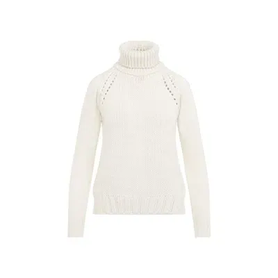 Fabiana Filippi Virgin Wool Sweater In White